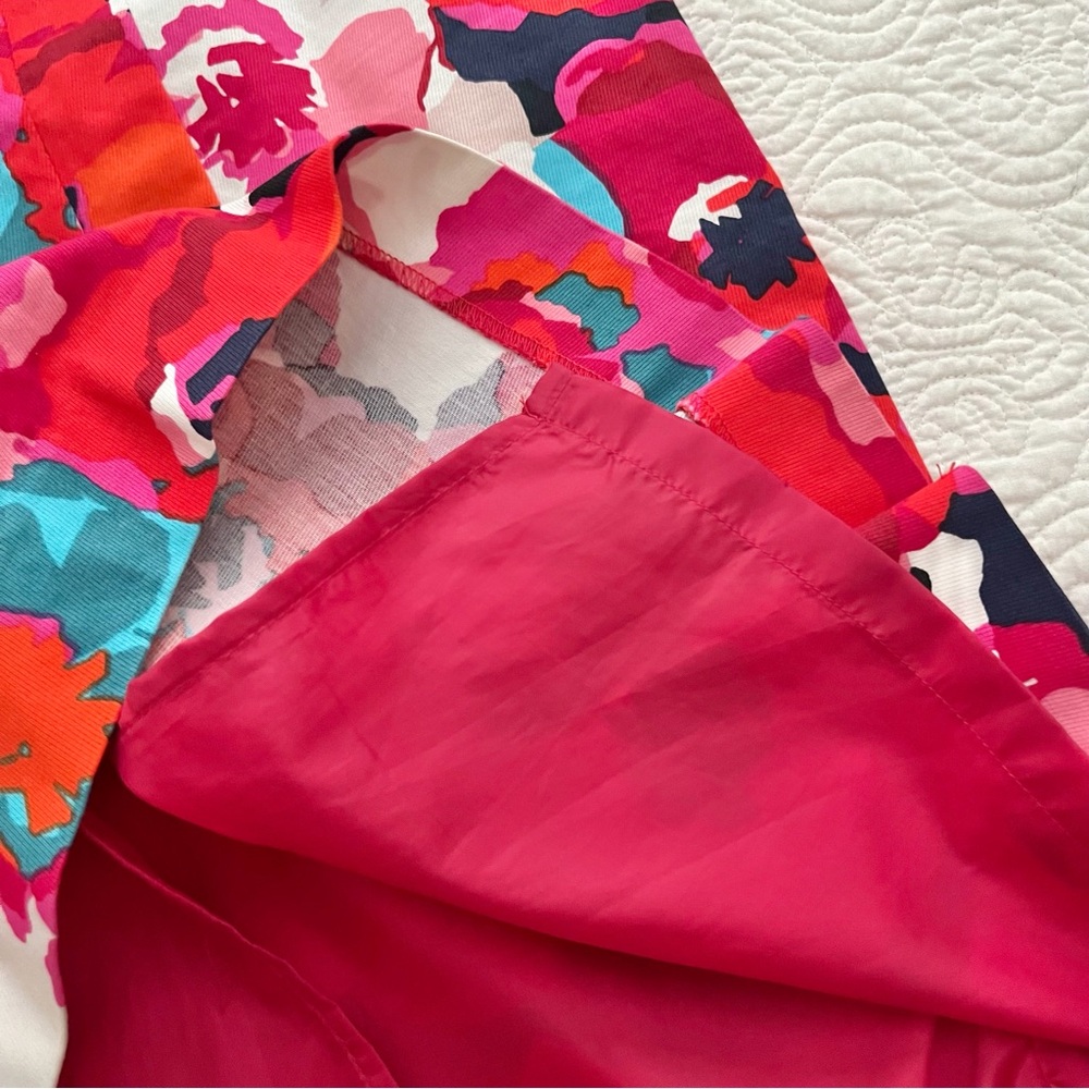 Rafaella Skirt Size 10 Midi Straight Colorful Floral and Belle Amie Shirt PM - Picture 12 of 16